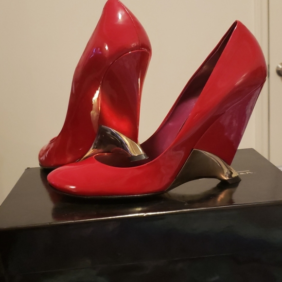 Sebastian Milano Dark pink patent leather heels - Picture 5 of 6